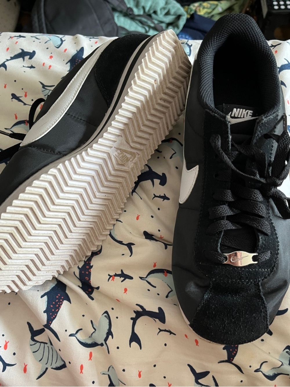 Nike Black and White Low-Top Sneakers